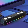 Loa máy tính gaming để bàn JK-1119 bass cực đỉnh, đèn đổi màu RGB hiện đại BA1672, Màu trắng