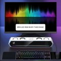 Loa máy tính gaming để bàn JK-1119 bass cực đỉnh, đèn đổi màu RGB hiện đại BA1672, Màu trắng