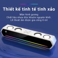 Loa máy tính gaming để bàn JK-1119 bass cực đỉnh, đèn đổi màu RGB hiện đại BA1672, Màu trắng