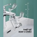Đầu lọc nước tại vòi xoay 3 chiều tăng áp mạnh mẽ BA1677