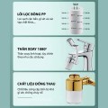 Đầu lọc nước tại vòi xoay 3 chiều tăng áp mạnh mẽ BA1677
