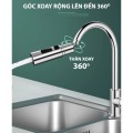Đầu vòi nước tăng áp chống văng nước xoay linh hoạt BA1679