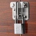 Chốt khóa cài cửa inox, chốt cửa an toàn gạt trái gạt phải kèm ốc vít BA1648, Chốt cài bên trái