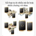 Chuông cửa không dây, chống nước tín hiệu xa 300m bộ 1 phát 1 thu US Plug BA1682, Màu vàng đen