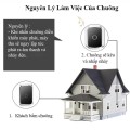 Chuông cửa không dây, chống nước tín hiệu xa 300m bộ 1 phát 1 thu US Plug BA1682, Màu vàng đen