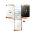 Chuông cửa không dây, chống nước tín hiệu xa 300m bộ 1 phát 1 thu US Plug BA1682, Màu vàng đen