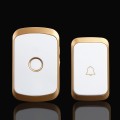Chuông cửa không dây, chống nước tín hiệu xa 300m bộ 1 phát 1 thu US Plug BA1682, Màu vàng đen