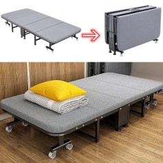 Giường xếp, giường gấp giường ngủ trưa văn phòng gấp gọn có bánh xe BA1651, KT 190cm x 80 cm x 30cm