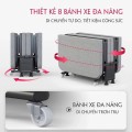 Giường xếp, giường gấp giường ngủ trưa văn phòng gấp gọn có bánh xe BA1651, KT 190cm x 80 cm x 30cm