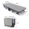 Giường xếp, giường gấp giường ngủ trưa văn phòng gấp gọn có bánh xe BA1651, KT 190cm x 80 cm x 30cm