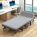 Giường xếp, giường gấp giường ngủ trưa văn phòng gấp gọn có bánh xe BA1651, KT 190cm x 80 cm x 30cm