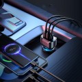 Tẩu sạc ô tô đa năng có màn hình LED hiển thị điện áp, hỗ trợ sạc nhanh PD/USB BA1657