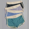 Quần boxer nam Wind, combo 4 chiếc, cotton co giãn đàn hồi thoải mái sọc, thấm hút mồ hôi thoáng mát BA1686 , L ( 40-61KG )