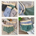 Quần boxer nam Wind, combo 4 chiếc, cotton co giãn đàn hồi thoải mái sọc, thấm hút mồ hôi thoáng mát BA1686 , L ( 40-61KG )