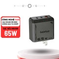 Bộ sạc nhanh Type C 65W Basefast 3 cổng tương thích nhiều thiết bị BA1700