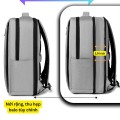 Balo laptop 17 inch chống nước, chống xước, chống sốc BA1692, Màu đen 17.3 inch