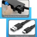 Quạt ô tô usb hai đầu xoay 360 độ gắn ghế phụ tản gió siêu mát BA1707