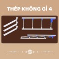 Thanh chắn giường chống ngã cho người già và trẻ nhỏ cao cấp BA1708, Thép không gỉ 4