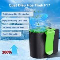 Quạt mini đeo thắt lưng siêu mát F17 động cơ không chổi than, pin 15000mAh BA1721