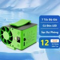 Quạt mini đeo thắt lưng siêu mát F17 động cơ không chổi than, pin 15000mAh BA1721