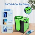 Quạt mini đeo thắt lưng siêu mát F17 động cơ không chổi than, pin 15000mAh BA1721