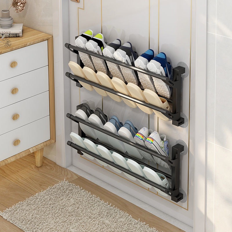 Kệ để giày dép gắn tường đa năng, không cần đục lỗ gấp gọn BA1712
