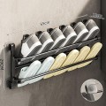 Kệ để giày dép gắn tường đa năng, không cần đục lỗ gấp gọn BA1712