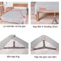 Dây kẹp cố định ga trải giường chống trượt, chống xê dịch BA1711, Bộ 4 kẹp riêng biệt 
