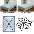 Dây kẹp cố định ga trải giường chống trượt, chống xê dịch BA1711, Bộ 4 kẹp riêng biệt 