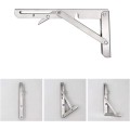 Bộ 2 bản lề gập thông minh chữ K chất liệu inox, ke đỡ gập chịu lực BA1709, 30cm (inox)