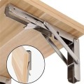 Bộ 2 bản lề gập thông minh chữ K chất liệu inox, ke đỡ gập chịu lực BA1709, 30cm (inox)