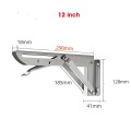 Bộ 2 bản lề gập thông minh chữ K chất liệu inox, ke đỡ gập chịu lực BA1709, 30cm (inox)