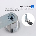 Ổ khóa tủ, ngăn kéo kèm 2 chìa khóa tiện lợi BA1710, 16mm