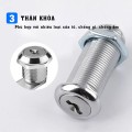 Ổ khóa tủ, ngăn kéo kèm 2 chìa khóa tiện lợi BA1710, 16mm