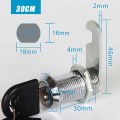 Ổ khóa tủ, ngăn kéo kèm 2 chìa khóa tiện lợi BA1710, 16mm