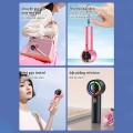 Quạt cầm tay mini công nghệ mới cao cấp, bỏ túi tiện lợi BA1627, Màu đen - Đèn mood