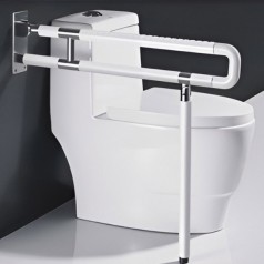 Thanh vịn nhà vệ sinh gấp gọn chống trượt an toàn cho người già BA1703, Trắng 60cm