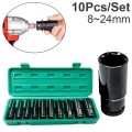 Bộ đầu khẩu từ 8-24mm, đầu tuýp 1/2 inch dùng cho máy sIết bulong BA1760