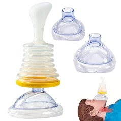 Dụng cụ sơ cứu khẩn cấp chống ngạt thở cho trẻ em, người lớn BA1752, Bộ trong vàng 2 cỡ