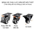 Bánh xe đẩy hàng nhiều kích cỡ tiện dụng chịu tải tốt BA1794, 4cm Càng Quay