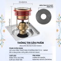 Bộ lõi lọc nam châm lỗ thoát sàn kèm miếng tăng kích thước BA1673