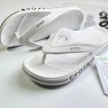 Dép crosc xỏ ngón cao cấp nam nữ siêu nhẹ, chống nước tốt BA1598, Màu trắng - Size 39