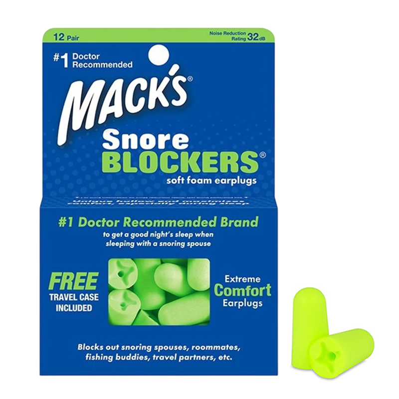 Hộp 12 đôi nút bịt tai chống ồn Macks Snore Blockers B118
