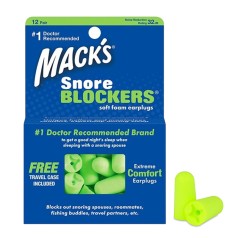 Hộp 12 đôi nút bịt tai chống ồn Macks Snore Blockers