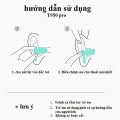 Nút bịt tai chống ồn, chống nước dành cho bơi lội bộ 2 đôi kèm hộp