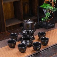 Bộ ấm chén pha trà cối xay gốm sứ cao cấp N315