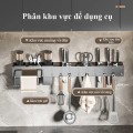 Giá để dao kéo dụng cụ nhà bếp treo tường bằng thép carbon cao cấp BA1799