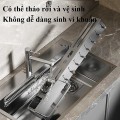 Giá để dao kéo dụng cụ nhà bếp treo tường bằng thép carbon cao cấp BA1799