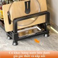Kệ để gia vị nhà bếp đa năng 3 tầng kèm ống đũa giá gác thớt tiện lợi BA1801
