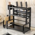 Kệ để gia vị nhà bếp đa năng 3 tầng kèm ống đũa giá gác thớt tiện lợi BA1801